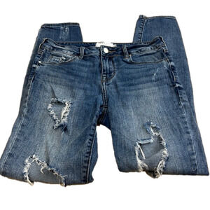 Kendall & Kylie Boyfriend Blue Jeans Relaxed Fit